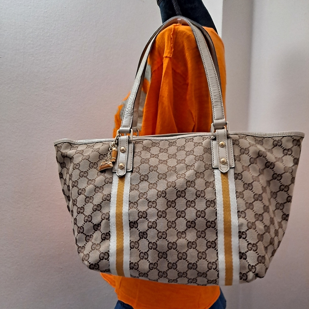Gucci Canvas Medium Tote Bag